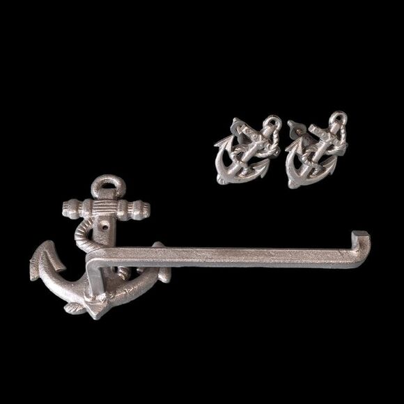 Anchor/ Nautical bathroom bundle / everything you need - Picture 2 of 7